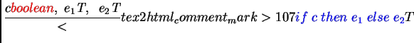$ \IfThenElse {c}{e_1}{e_2}$